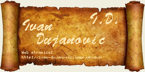 Ivan Dujanović vizit kartica